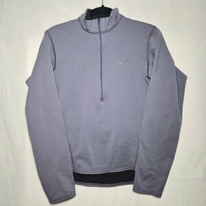 Patagonia Sz M Womens Periwinkle Athletic Long Sleeve 1/2 Zip Pullover w/ pocket